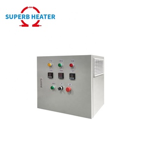 Calentador industrial personalizado para un sistema completo de calefacción y control de temperatura que incluye un gabinete de control de temperatura