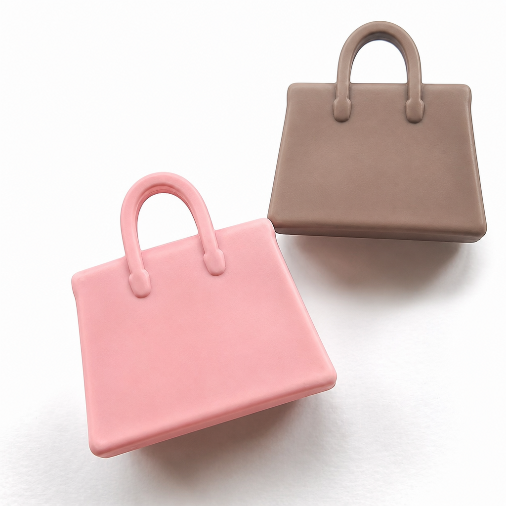 Pink bucket bag