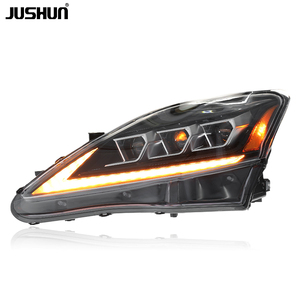 Jushun ไฟหน้า LED อัตโนมัติสำหรับ Lexus IS200 IS300ที่อยู่อาศัยที่ทนทานพร้อมการรับรองจุดสามเลนส์สภาพใหม่ - Product Image 1