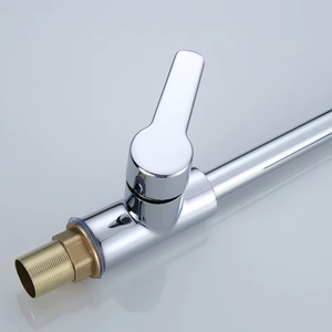 Brass đơn-xử lý bồn rửa nhà bếp Vòi phổ biến phong cách đương đại màu đen Countertop gốm lưu vực <span class=keywords><strong>Mixer</strong></span> tap - Product Image 2