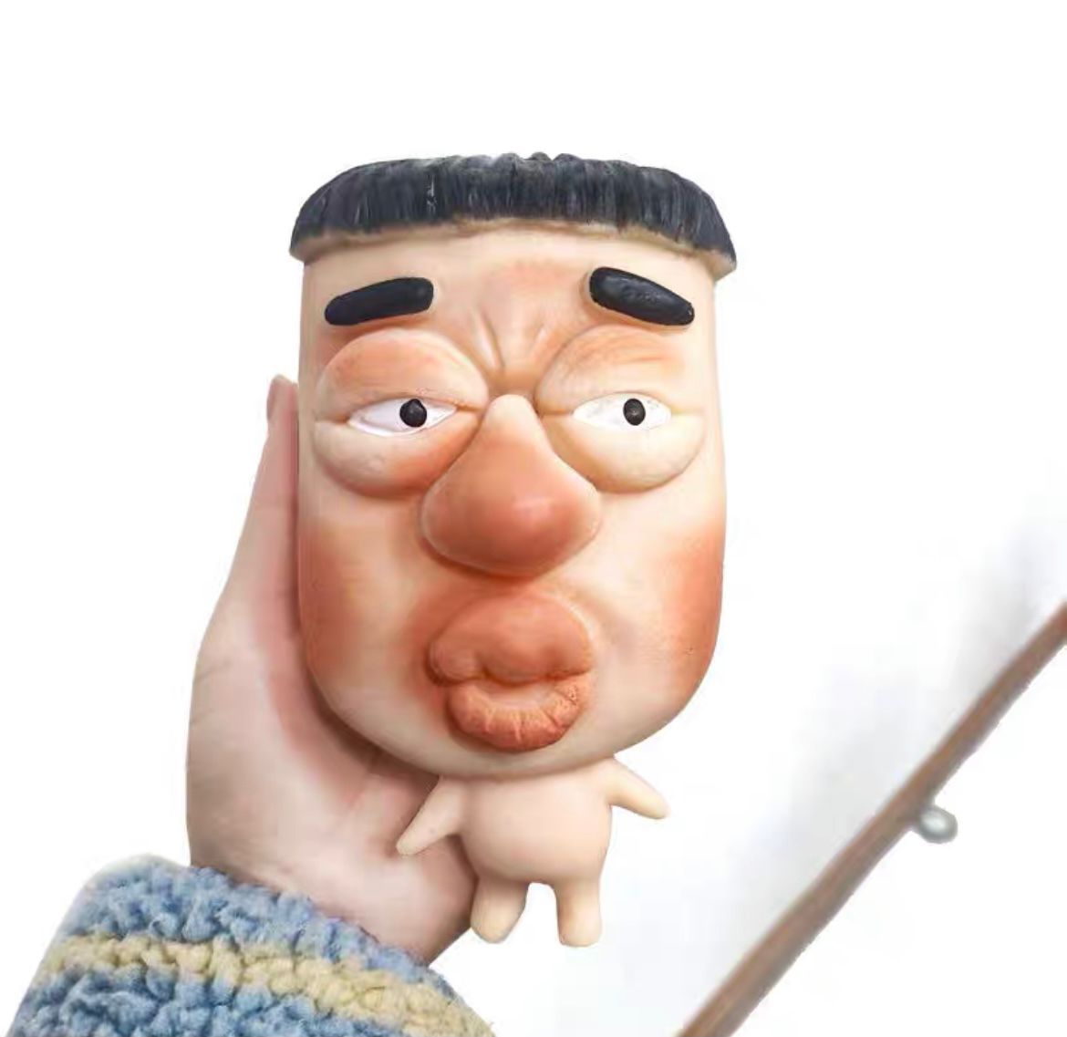Pot head colleague-syringe-paint