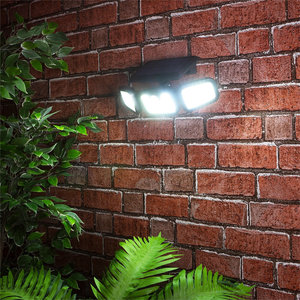 260 Lumen Solar Powered PIR <strong>Motion</strong> <strong>Sensor</strong> Outdoor Security Wall Light 3 LED COB Heads 3 <strong>Lighting</strong> Modes 3m <strong>Detection</strong> Range Small - Product Image 6