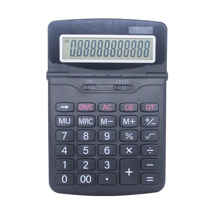 Desktop 60-degree Moveable Screen Calculator 12-digit Digital Display Electronic Office Calculator