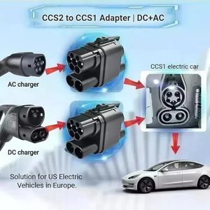 KEDBrand-new Upgrade Adapter Ccs2 to Ccs1 Dc Fast Ev Charger 250a <strong>CCS</strong> 2 to <strong>CCS</strong> 1 Ev Connector for Electric Car - Product Image 2