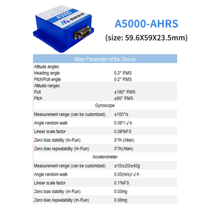 Grado táctico integrado Mems acelerómetro giroscopio magnetómetro altitud rumbo Sensor AHRS para UAV drone - Product Image 2