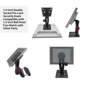 Adjustable Car Back Seat Headrest <strong>Mount</strong> Tablet Holder Car <strong>Mount</strong> Anti Theft 1.5 Inch square Pole Bracket Vesa Support Tablette - Product Image 2
