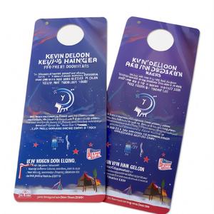 Custom Paper Cardboard Door Hanger PVC Flyer with Double Side Offset Printing for <strong>Real</strong> Estate Promotion Gift Business <strong>Card</strong> - Product Image 4