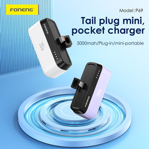 FONENG Mini 5000mah 20W With Built -In Stand Function Power Bank for TYPE- C Port Colorful <strong>Design</strong> - Product Image 2