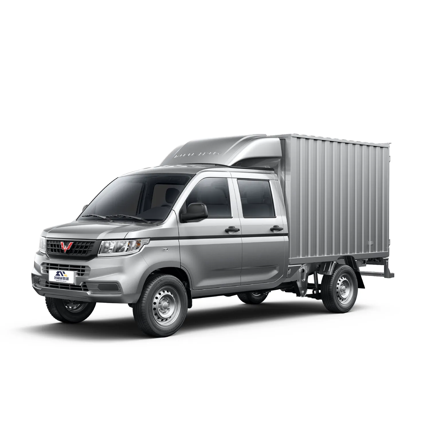 Wuling Rongguang Xinka 2.0L Double Row 5-Seats 4X2 Box Truck Gasoline Mini Container Truck