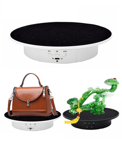 Mesa de exhibición giratoria eléctrica de 3 velocidades, soporte de alta calidad para fotografía, espejo de ante, ajustable, 20cm - Product Image 3