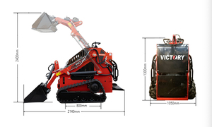 High-performance Skid Steer <strong>Loaders</strong> With Quick-change Device And Euro V Emission Standards Mini Front Skid Steer <strong>Loader</strong>