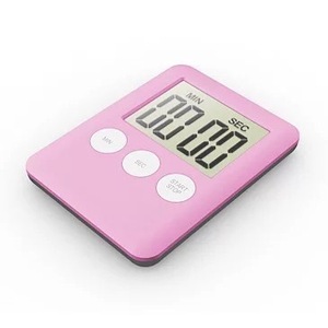1 pz 9 colori Super sottile schermo digitale LCD Timer da cucina quadrato cottura conto alla rovescia sveglia magnete orologio - Product Image 6