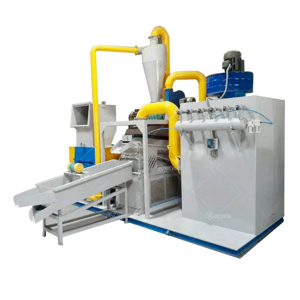 Recycling Waste Copper Wire Cables Chopping Machine to Separate the Copper Powder