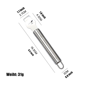 Premium Stainless Steel Lemon <strong>Zester</strong> Peeler for Bartending Kitchen <strong>Use</strong> - Product Image 3