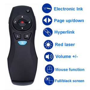 2.4G wireless telecomando puntatore laser rosso con puntatore del mouse ad aria senza fili presentatore telecomando PPT puntatore del punto di potenza Clicker - Product Image 4