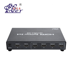 Fabrik Preis 1,4 v 4K * 2K Volle HD Matrix HDMI Selector 2x4 HDMI Switcher mit fernbedienung