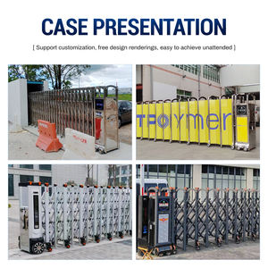 Automatisches Aluminium-Teleskop tor Außenlager Hotel Industrial Mall Fernbedienung Zaun barriere Schiebe tor - Product Image 5