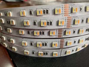 DC 12V 24V 5合1芯片RGBWW RGBW 60Leds/m RGB CCT全彩贴片5050发光二极管条形灯 - Product Image 4