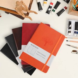 Bloc de notas con puntos de rejilla personalizada con logotipo académico A5, diario de cuero, cuaderno de notas, banda elástica personalizada, diario de tapa dura, cuaderno, planificador - Product Image 6