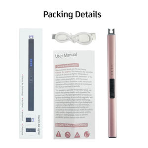 recargable USB sin llama Multifuncional personalizado al por mayor encendedor de velas arco eléctrico - Product Image 6