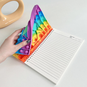 A5 Unicorn Scratch Notebook Coil Loose Leaf Press Bubble Exercise <strong>Book</strong> Decompression Stationery <strong>Book</strong> - Product Image 2