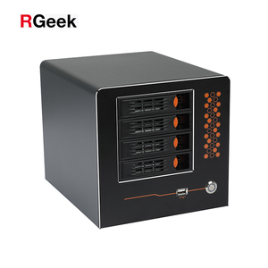 RGEEK NAS04A Nasケース4ベイサポート3.5 "HDDホットスワップドライブIPFSストレージサーバーコンピューターケース - Product Image 1