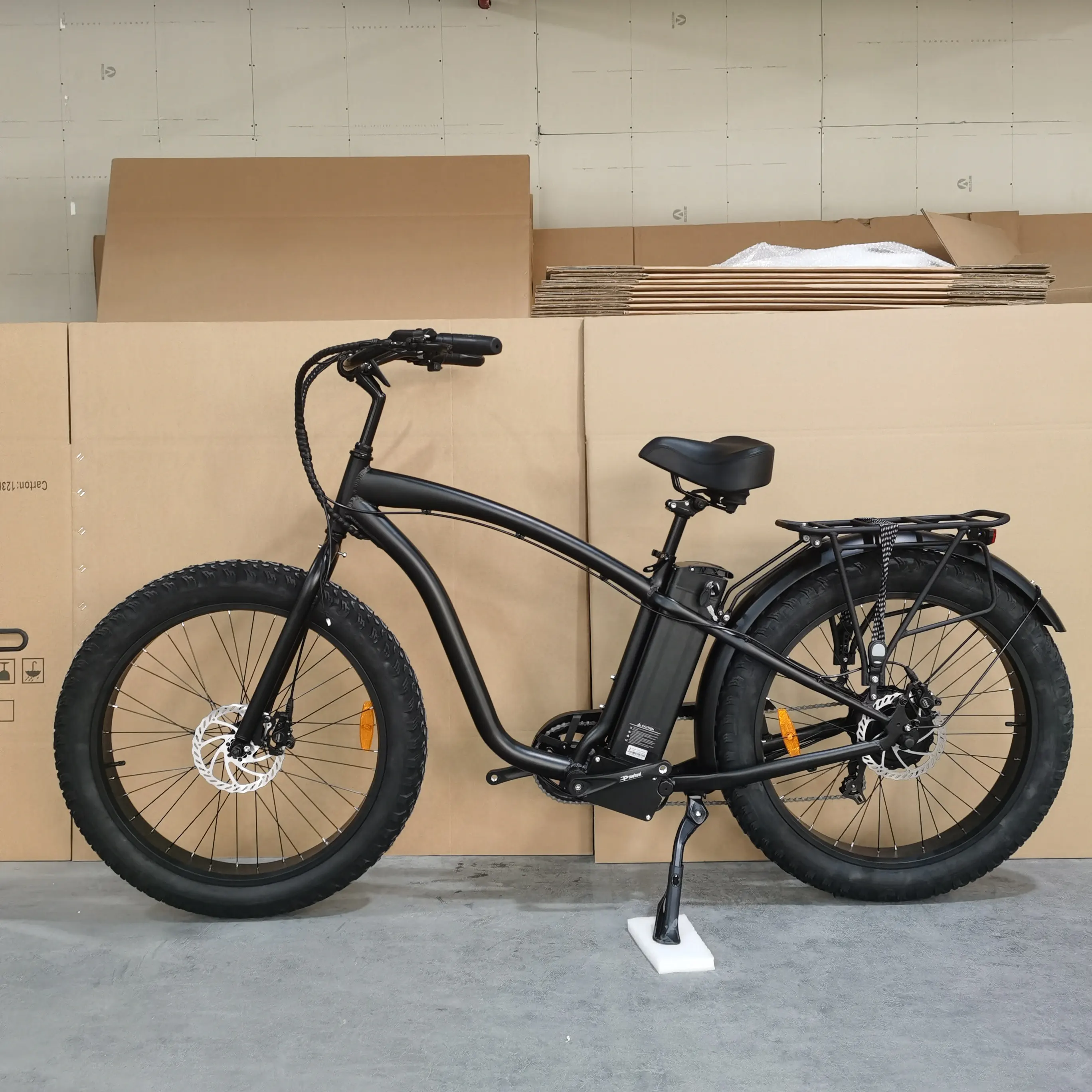 Ristar-Bicicleta Eléctrica 2022 cruiser EN15194, fabricante chino CE, venta directa, neumático ancho, martillo, para andar por la playa