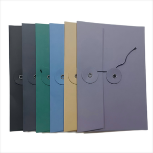 Benutzer definierte Einladungen Verpackung Recycling papier Umschlag Knopf String Verschluss Wasserdicht NEU Design Benutzer definierte recycelte Geschenk umschlag - Product Image 6