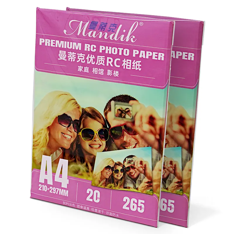 Водонепроницаемая глянцевая фотобумага формата A4 для струйной печати, г/кв. М