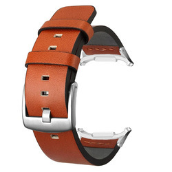 Boucle argentée orange