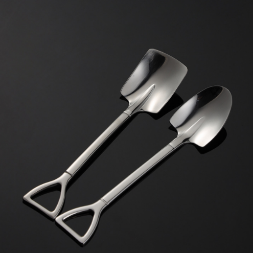 2021 new 304 stainless steel fork mini yogurt ice cream honey fruit salad dessert fork spoon set