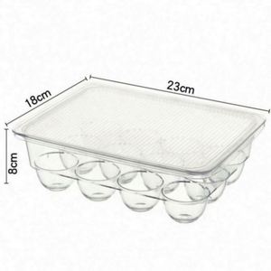 ボックス容器冷蔵庫フードキッチンケース冷蔵庫ビン卵容器プラスチック工具冷蔵庫用スタック可能卵収納