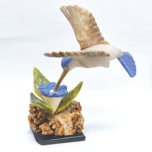 Fantezi İsviçre teknoloji brezilyalı ham taş beyaz yeşim/Dumortierite/resim Jasper renkli görüş değeri kuş tatil hediye için - Product Image 1