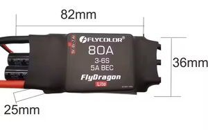 Бесщеточный двигатель DD 80A ESC 5A UBEC контроллер XT60 3,5 мм, электрический регулятор скорости для радиоуправляемый самолет игрушки - Product Image 3