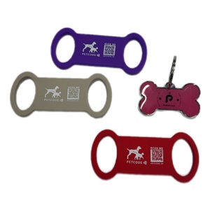Silicona suave NFC Pet Tag 13,56 Mhz Anti Lost Pet ID Tag Animal Collar Tag Custom QR Code - Product Image 5