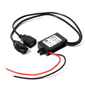 Convertidor reductor de CC, fuente de alimentación de 12V, 24V a 3A, 15W, 8-32V, módulo Buck, Mini USB, Micro USB, macho, hembra, tipo C, adaptador
