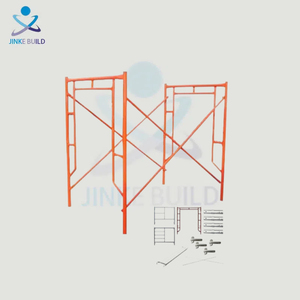 Tianjin Factory Q345 Andamio de Marco H galvanizado Caminar a través del andamio de marco pintado - Product Image 1
