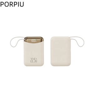 PORPIU <span class=keywords><strong>2025</strong></span>新款20000毫安时电源银行工厂批发可定制PD22.5W快速充电20w双向快速充电