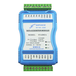 2 canales 0-10V RS232 convertidor Modbus RTU pantalla LED Dual módulo ADC Industrial para programación PLC Industrial RS485 - Product Image 1