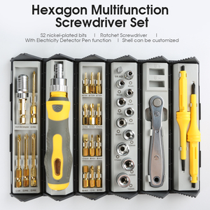 High Quality <strong>33</strong> in <strong>1</strong> Portable Ratchet Screwdriver Set Multi-function Professional Repair <strong>Tool</strong> <strong>Kit</strong> for Computer and Furniture - Product Image 3