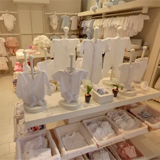 Présentoir de vêtements pour bébés, mobilier pour magasin de vêtements