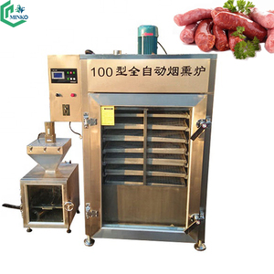 商用燃气吸烟者鸡熏火鸡肉熟化高温炉烟熏鱼制造机 - Product Image 1