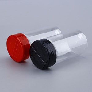 キッチン用プラスチック透明空スパイスジャー塩コショウジャーセット工場直送新デザイン - Product Image 3