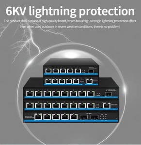 2.5G 10G Uplink POEネットワーク管理スイッチQoSプラグアンドプレイエンタープライズオフィスVLAN使いやすいエンタープライズライトネットワーク