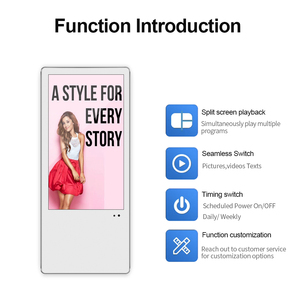 Wall Mounted Elevator Vertical Digital Signage <strong>LCD</strong> Screen 18.5 Inch Advertising Player <strong>with</strong> CMS <strong>Software</strong> System Ads <strong>Display</strong> - Product Image 2