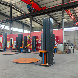 Macchina avvolgitrice per Pallet in pellicola elastica resistente tipo automatico per imballaggio del carico