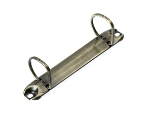High Grade Copper Silver Ring Binder <strong>Mechanism</strong> 2 Ring Clip <strong>D</strong> Ring Binder Clip for File Folder Accessories Binding Paper Files A7 - Product Image 2