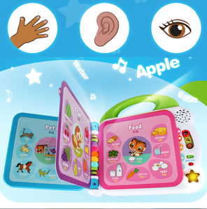 Educational Toys My First Leaning Book Touch &amp; Teach Word Book Musical Rhymes Book <strong>Learn</strong> to <strong>Read</strong> for Kids - Product Image 5