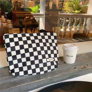 <strong>Cheap</strong> Corduroy Cosmetic Bag Aesthetic <strong>Makeup</strong> Bag Pastel Hand Bag Women <strong>Makeup</strong> Organizer <strong>Cases</strong> Clutch for Teen Girls - Product Image 5