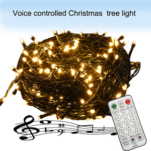 New Design Music <strong>Lights</strong> 12 Function <strong>String</strong> <strong>Lights</strong> Voice Controlled Christmas Tree <strong>Light</strong> with <strong>Remote</strong> Control Waterproof for Party - Product Image 2